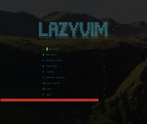 LazyVim in macOS Terminal