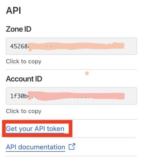 Cloudflare API Token