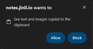 Obsidian Clipboard Authorization